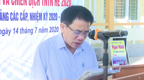 Đ/c Nguyễn Văn Bảy - PCT UBND huyện phát động Lễ ra quân