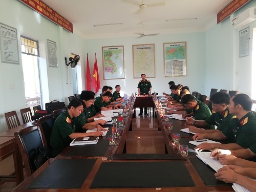 Bộ CHQS tỉnh kiểm tra công tác quốc phòng, quân sự địa phương năm 2020 đối với Ban CHQS huyện Minh Long