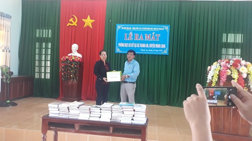Lễ ra mắt phòng đọc sách cơ sở tại xã Thanh An.