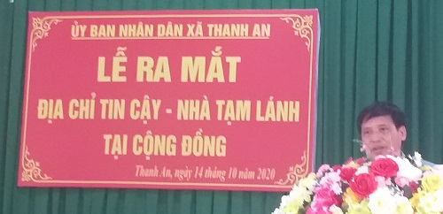 Lễ ra mắt Mô hình địa chỉ tin cậy - nhà tạm lánh tại cộng đồng thôn trên địa bàn xã Thanh An