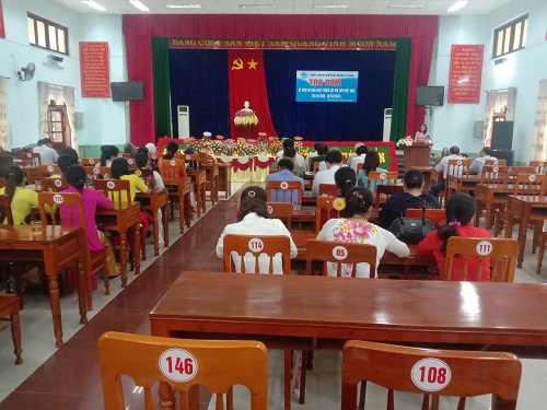 HLHPN huyện tọa đàm Kỷ niệm 90 năm Ngày thành lập Hội Liên Hiệp Phụ Nữ Việt Nam.
