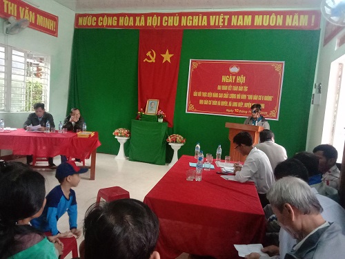 Đại hội khu dân cư thôn Hà Xuyên xã Long Hiệp.