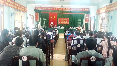 Đại biểu HĐND 3 cấp tiếp xúc cử tri tại xã Thanh An.