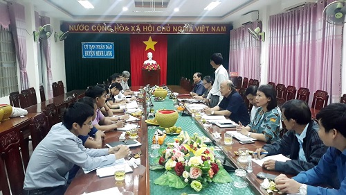 Đoàn công tác Ban Dân tộc - HĐND tỉnh làm việc với huyện Minh Long