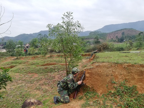 Ban CHQS huyện Minh Long tổ chức tập huấn Quân sự năm 2021