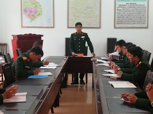 Đảng bộ Quân sự huyện tổ chức học tập, quán triệt Nghị quyết Đại hội đại biểu Đảng bộ huyện Minh Long lần thứ XIX, nhiệm kỳ 2020-2025