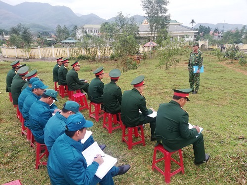 Ban CHQS huyện Minh Long bế mạc lớp Tập huấn Quân sự năm 2021