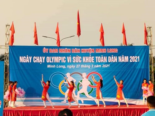 Huyện Minh Long tổ chức ngày chạy Olimpic 2021.