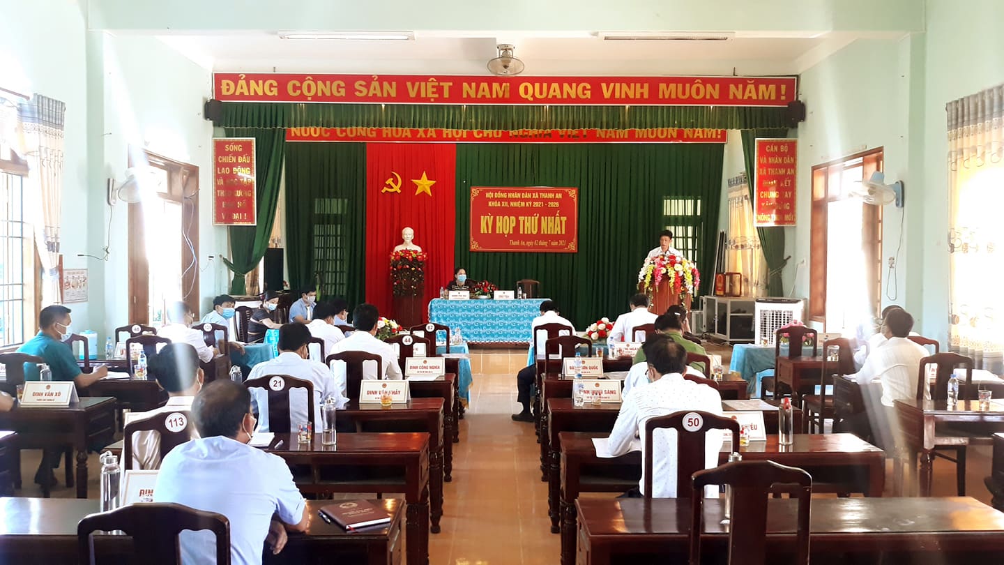 Kỳ họp thứ nhất HĐND xã Thanh An khóa XII, nhiệm kỳ 2021-2026.