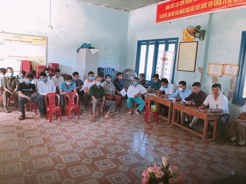 Hội nghị đối thoại trực tiếp giữa Bí thư Đảng ủy với Nhân dân thôn Làng Ren, xã Long Môn