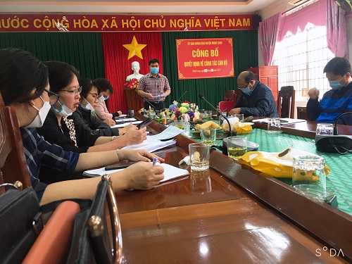 Minh Long: họp Trung tâm chỉ huy phòng chống Covid-19 của huyện