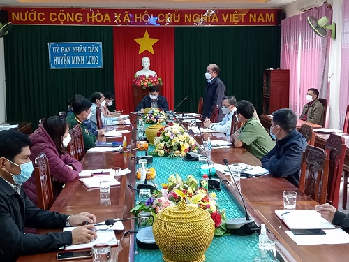 UBND huyện tổ chức họp để đánh giá công tác phòng chống dịch Covid 19