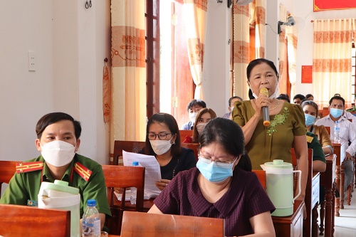 Đoàn ĐBQH tỉnh tiếp xúc cử tri tại xã Long Mai, huyện Minh Long