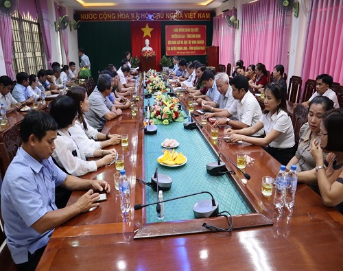 Minh Long đón đoàn công tác huyện An Lão, tỉnh Bình Định đến tham quan học tập kinh nghiệm