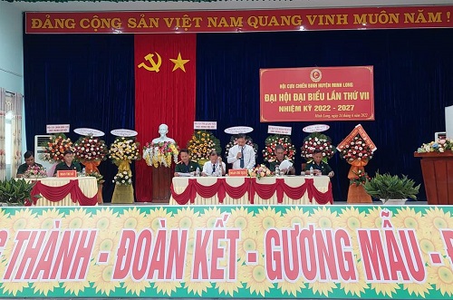 Minh Long tổ chức thành công đại hội Hội Cựu chiến binh, nhiệm kỳ 2022-2027
