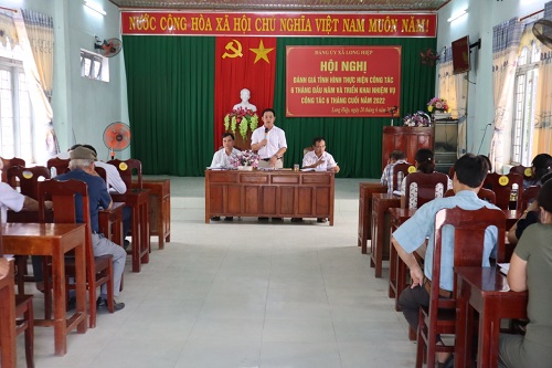 Đảng ủy xã Long Hiệp triển khai nhiệm vụ xây dựng Đảng 6 tháng cuối năm 2022