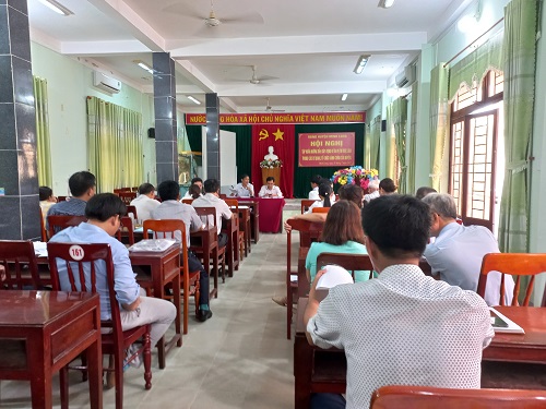 UBND huyện Minh Long phối hợp với Sở Nội vụ tổ chức Hội nghị tập huấn xây dựng Đề án vị trí việc làm