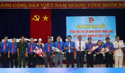 Tổ chức thành công Đại hội đại biểu Đoàn TNCS Hồ Chí Minh huyện Minh Long lần thứ XVIII, nhiệm kỳ 2022-2027.