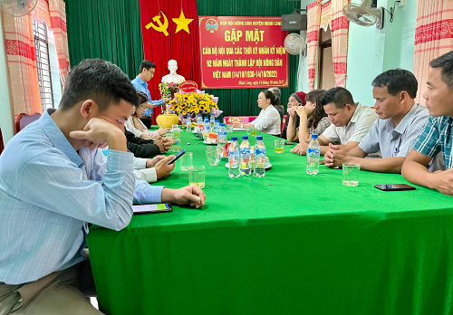 Ngày 14/10/2022, Hội Nông dân huyện tổ chức gặp mặt kỷ niệm 92 năm Ngày thành lập Hội Nông dân Việt Nam (14/10/1930 - 14/10/2022).