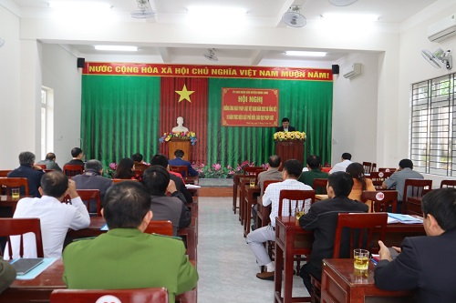 Minh Long: Tổ Hội nghị tổng kết 10 năm thực hiện Luật Phổ biến giáo dục pháp luật.