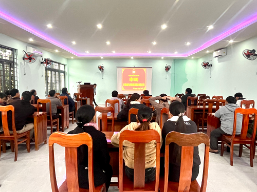 Hội Nông dân huyện Minh Long tổ chức Hội nghị tập huấn nghiệp vụ công tác Hội và hướng dẫn công tác tuyên truyền Đại hội Hội Nông dân các cấp, nhiệm kỳ 2023-2028