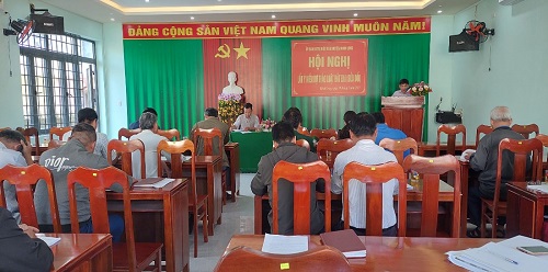 Ủy ban Mặt trận Tổ quốc Việt Nam huyện Minh Long tổ chức Hội nghị lấy ý kiến góp ý Dự thảo Luật Đất đai sửa đổi