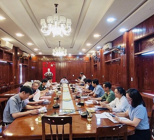 Tổ công tác 489 Huyện ủy Minh Long tổ chức Hội nghị triển khai Kế hoạch tổ công tác và Phân công nhiệm vụ cho các thành viên.