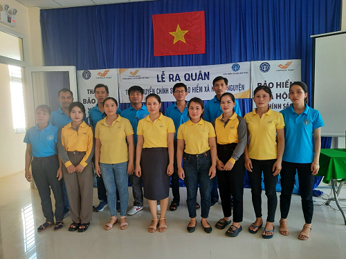 Bưu điện Bưu điện tỉnh Quảng Ngãi ra quân vận động người tham gia BHXH tự nguyện, BHYT hộ gia đình