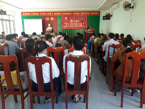 Ủy ban MTTQ Việt Nam huyện phối hợp với Bảo hiểm xã hội huyện triển khai Hội nghị tuyên truyền, đối thoại, phổ biến chính sách, pháp luật về BHXH, BHYT, BHTN và các chính sách, pháp luật cho cán bộ và nhân dân trên địa bàn xã Long Hiệp