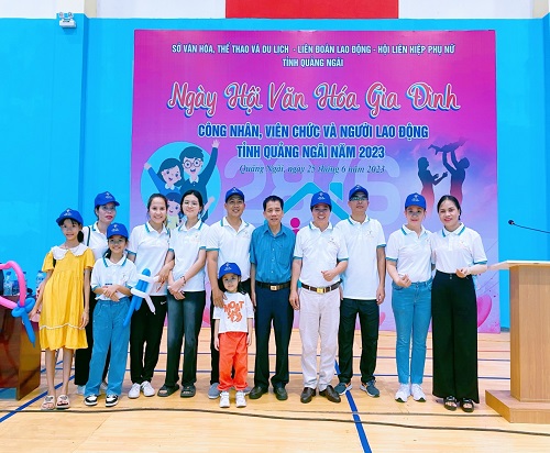 Minh Long tham gia Ngày hội văn hóa gia đình công nhân, viên chức và người lao động tỉnh Quảng Ngãi năm 2023