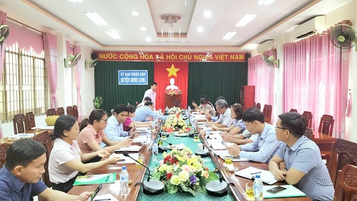 Ban đại diện HĐQT Ngân hàng Chính sách xã hội huyện Minh Long sơ kết công tác 6 tháng đầu năm, triển khai nhiệm vụ công tác 6 tháng cuối năm 2023