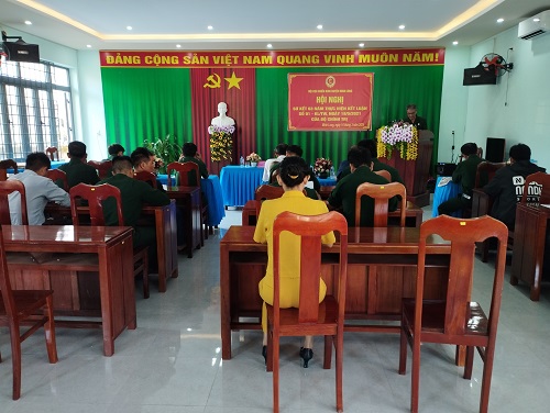 Hội Cựu chiến binh huyện Minh Long sơ kết 3 năm thực hiện Kết luận số 01/KL-TW của Bộ Chính trị.