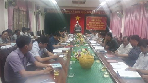 UBND huyện Minh Long tổ chức tổng kết công tác Phòng chống thiên tai và tìm kiếm cứu nạn năm 2019, triển khai nhiệm vụ năm 2020.
