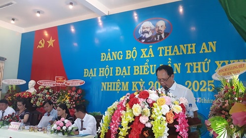 Đại hội Đảng bộ xã Thanh An lần thứ XVIII, nhiệm kỳ 2020 - 2025.
