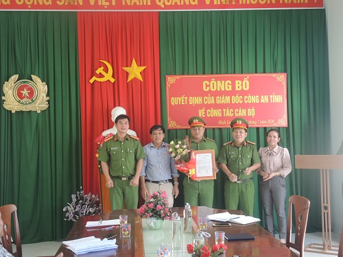 Công an huyện Minh Long: Hoàn thành việc bố trí Công an chính quy đảm nhiệm chức danh Trưởng Công an xã