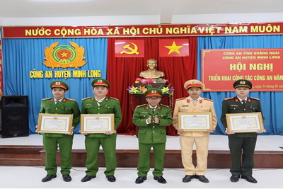 Công an huyện Minh Long: Tổ chức Hội nghị triển khai công tác công an năm 2025.