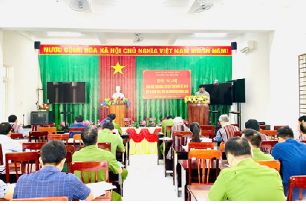Tổ công tác Đế án 06 tổ chức hội nghị đánh giá tình hình, kết quả thực hiện Đề án 06 quý III/2024 trên địa bàn huyện.
