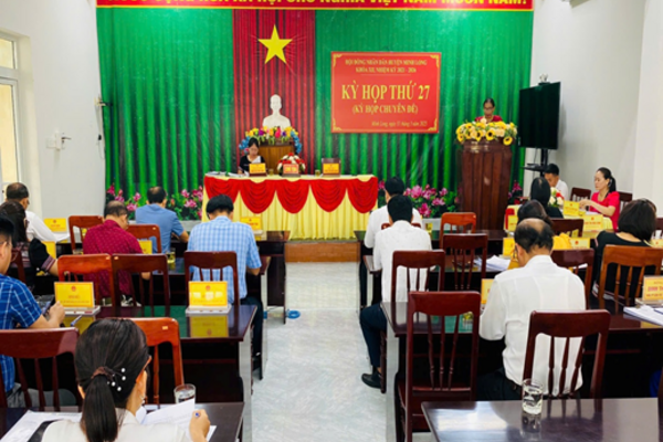 Kỳ họp HĐND huyện thứ 27  Khóa XII, nhiệm kỳ 2021-2026